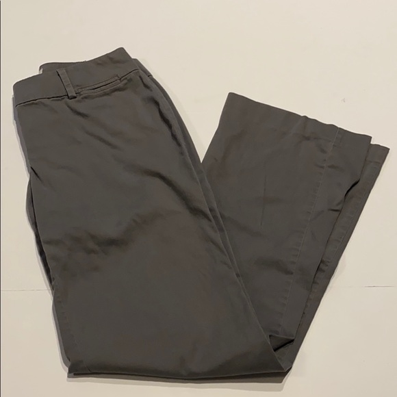 LOFT Pants - Loft Outlet SZ 0 Curvy Gray Flat Front Trousers Pants
